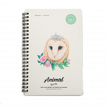 Тетрадь А5  "Animal" на пружине Owl 3