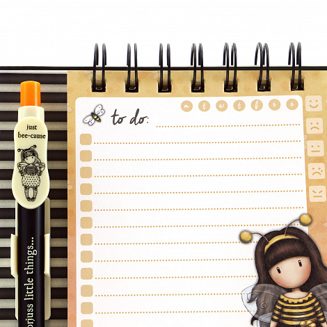 Блокнот на подставке с ручкой - Bee-Loved (Just Bee-Cause)