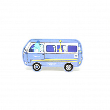Открытка "Travel bus" Фиолетовый