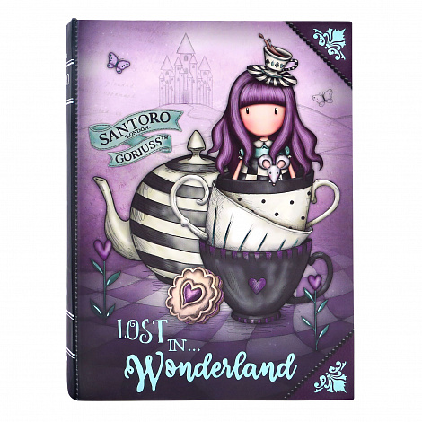 Шкатулка для хранения в форме книги Santoro Wonderland - A Little More Tea