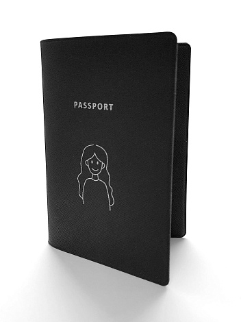 Обложка на паспорт "Она"
